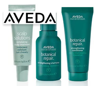 Aveda personal care items.