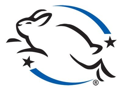 Leaping bunny logo